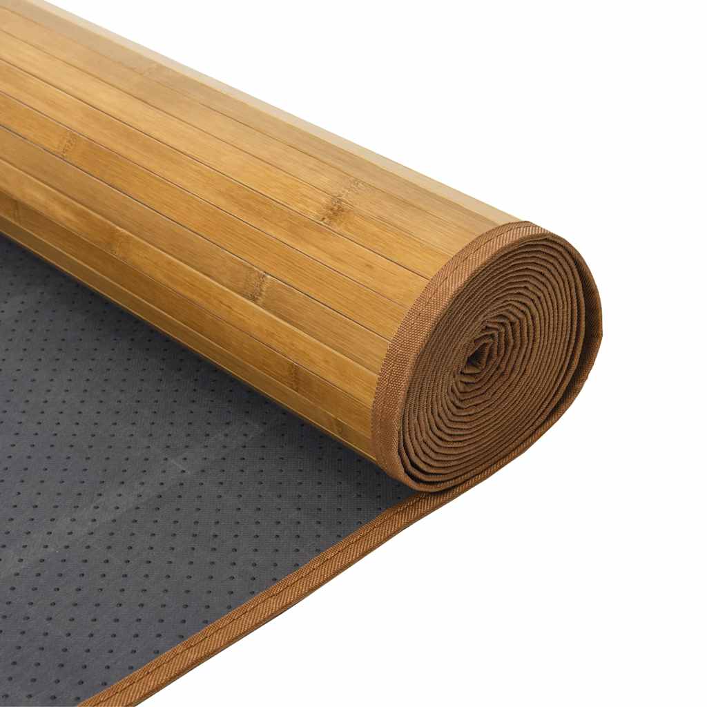 vidaXL Χαλί Τετράγωνο Φυσικό 100 x 100 εκ. Μπαμπού