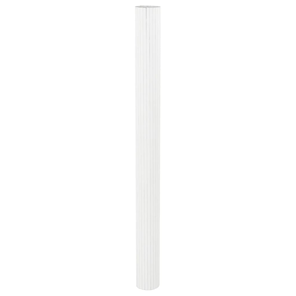 vidaXL Διαχωριστικό Δωματίου Λευκό 165 x 600 εκ. από Μπαμπού