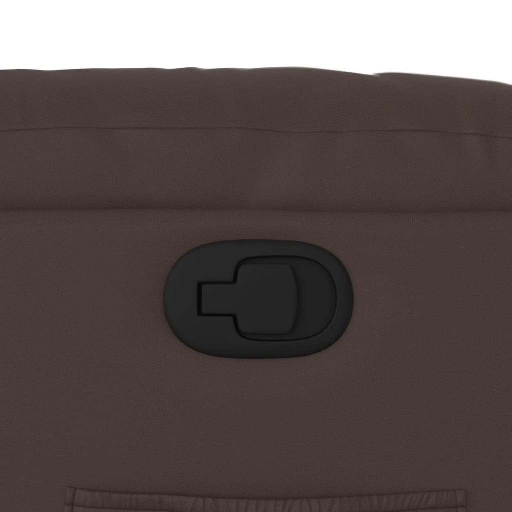 vidaXL Πολυθρόνα Ανακλινόμενη Καφέ από Συνθετικό Δέρμα