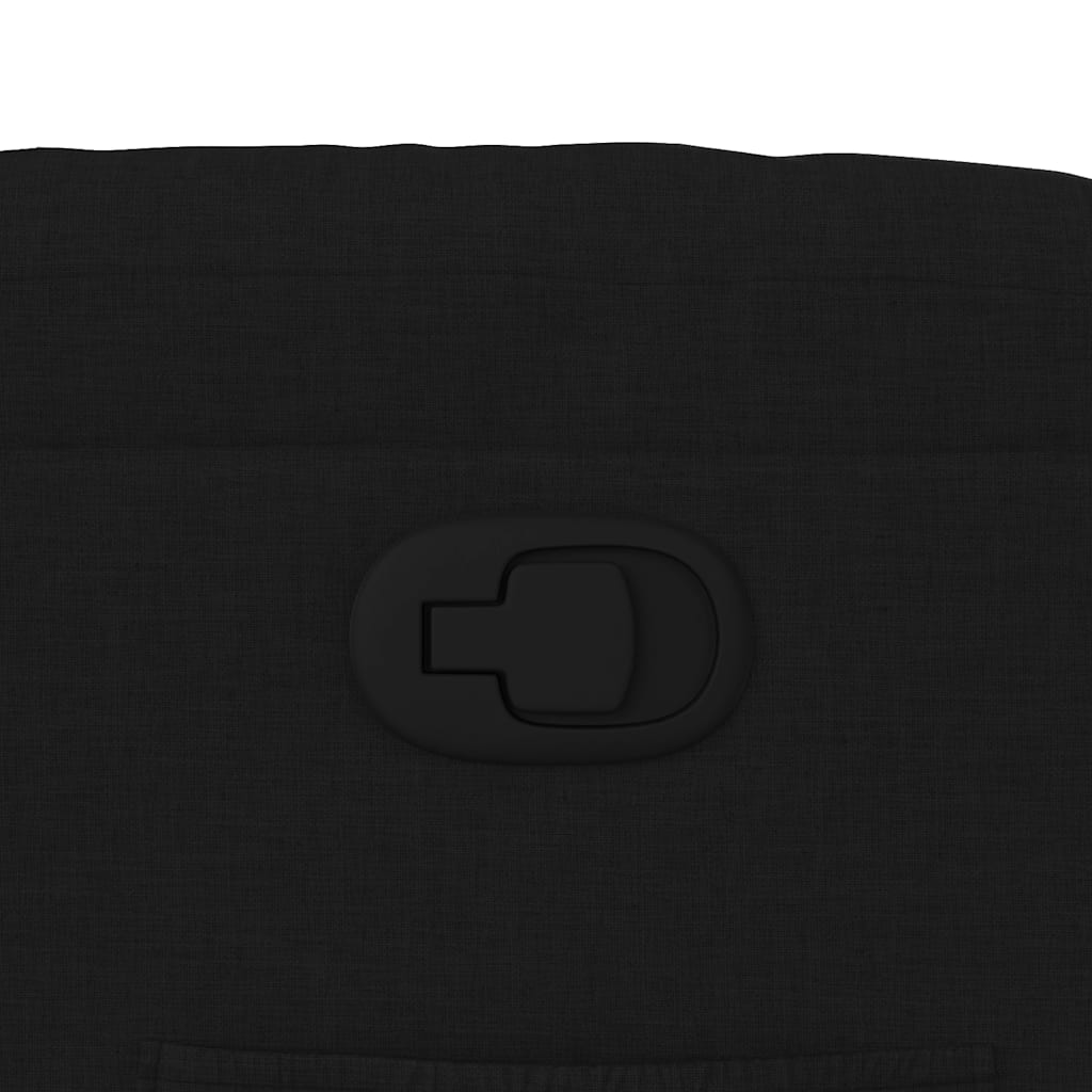 vidaXL Πολυθρόνα Ανακλινόμενη Μαύρη Υφασμάτινη