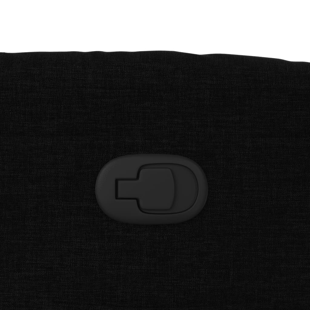 vidaXL Πολυθρόνα Ανακλινόμενη Μαύρη Υφασμάτινη