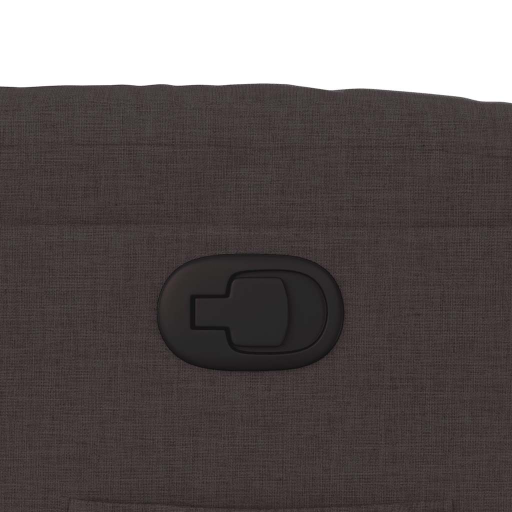 vidaXL Πολυθρόνα Ανακλινόμενη Σκούρο Καφέ Υφασμάτινη