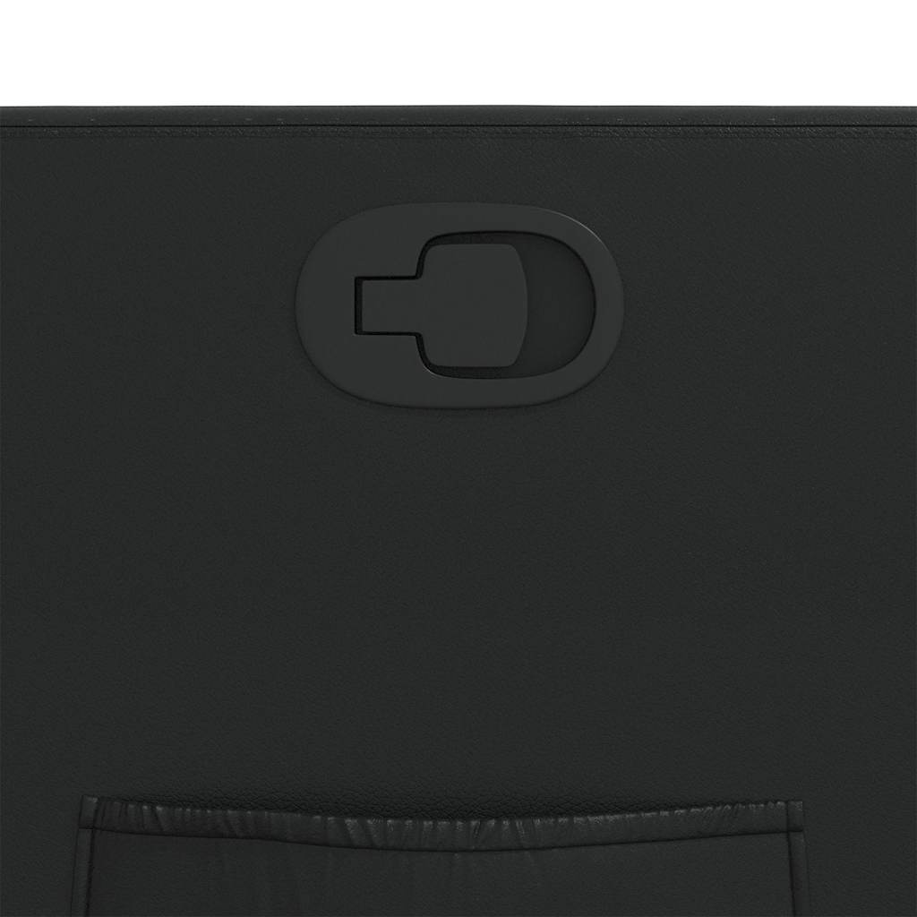 vidaXL Πολυθρόνα Ανακλινόμενη Μαύρη από Συνθετικό Δέρμα