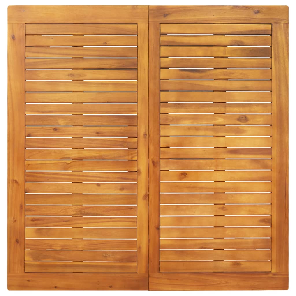 vidaXL Τραπεζαρία Κήπου 110x110x75 εκ. από Μασίφ Ξύλο Ακακίας