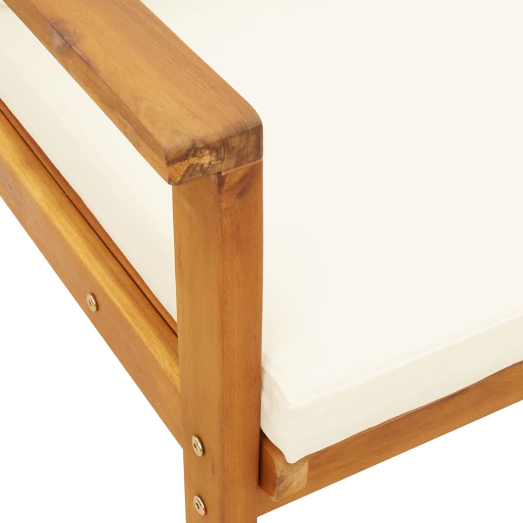 vidaXL Πολυθρόνες Κήπου 2 τεμ. από Μασίφ Ξύλο Ακακίας με Μαξιλάρι