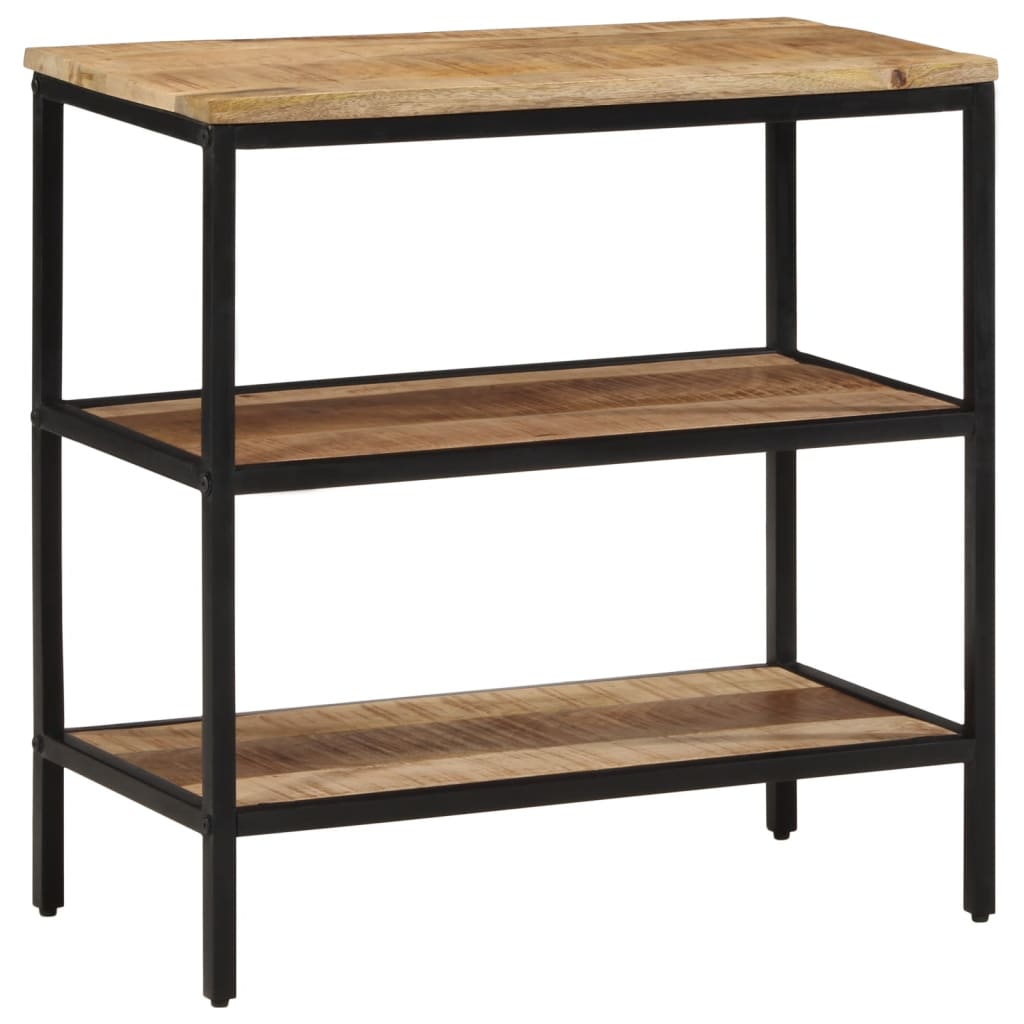 vidaXL Τραπέζι Κονσόλα 70x35x70 εκ. από Μασίφ Ακατέργαστο Ξύλο Μάνγκο