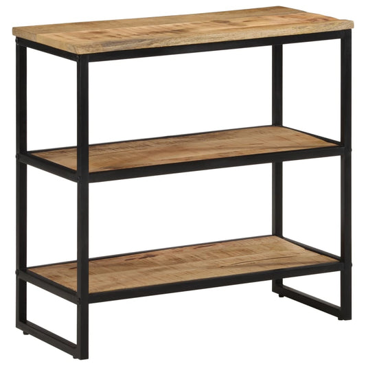 vidaXL Τραπέζι Κονσόλα 70x35x70 εκ. από Μασίφ Ακατέργαστο Ξύλο Μάνγκο