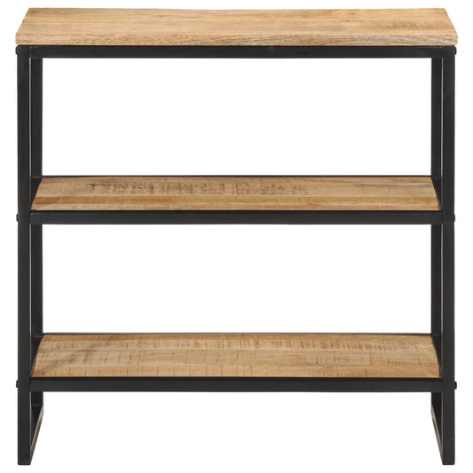 vidaXL Τραπέζι Κονσόλα 70x35x70 εκ. από Μασίφ Ακατέργαστο Ξύλο Μάνγκο