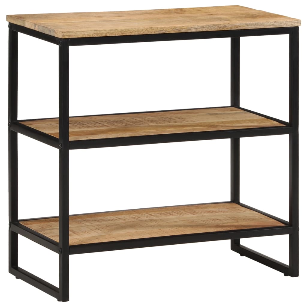 vidaXL Τραπέζι Κονσόλα 70x35x70 εκ. από Μασίφ Ακατέργαστο Ξύλο Μάνγκο