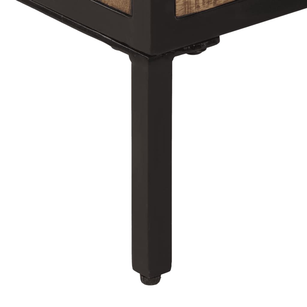 vidaXL Μπουφές 70 x 35 x 70 εκ. από Μασίφ Ακατέργαστο Ξύλο Μάνγκο