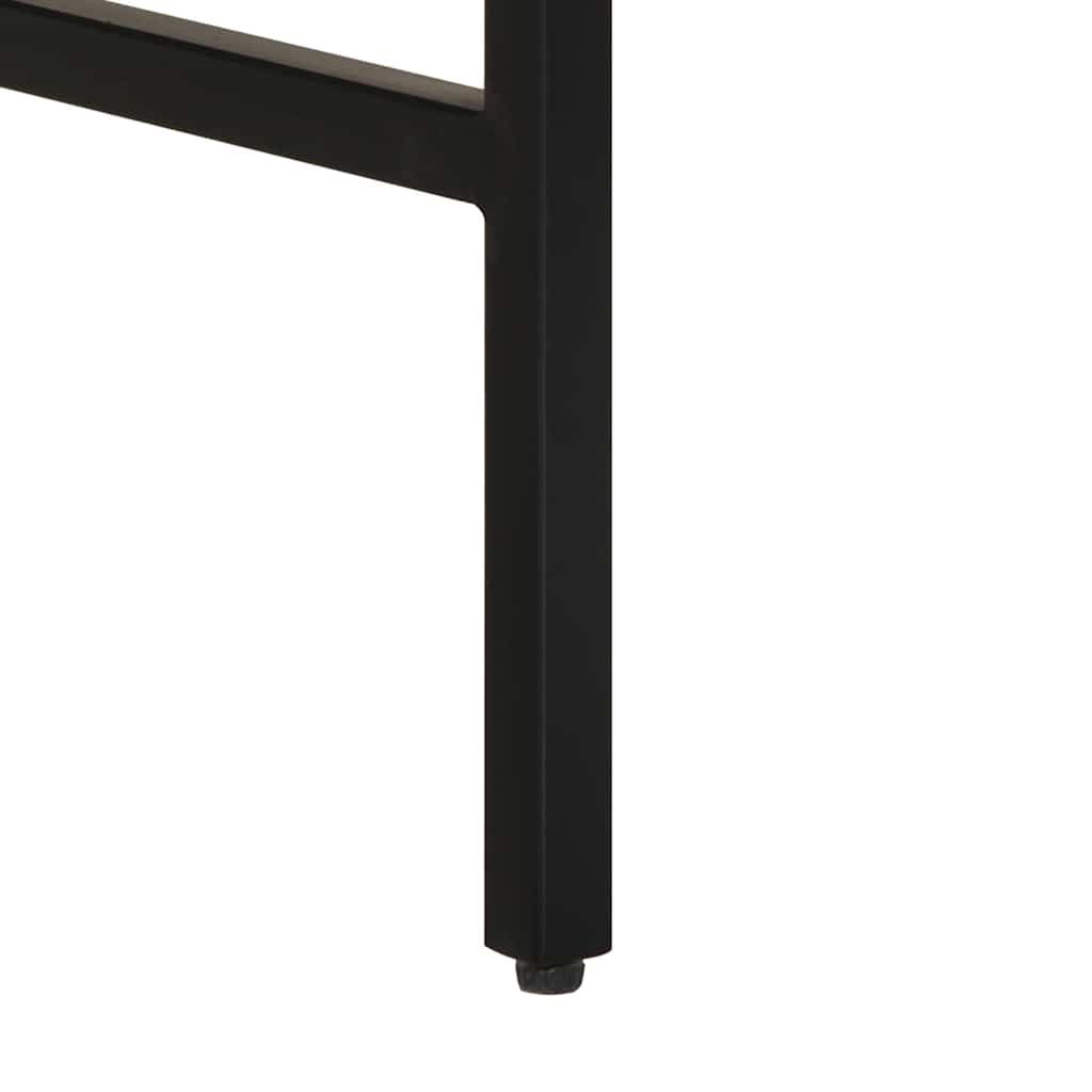 vidaXL Γραφείο γραφής με ράφι Καφέ 100 x 50 x 75 cm Μασίφ ξύλο μάνγκο