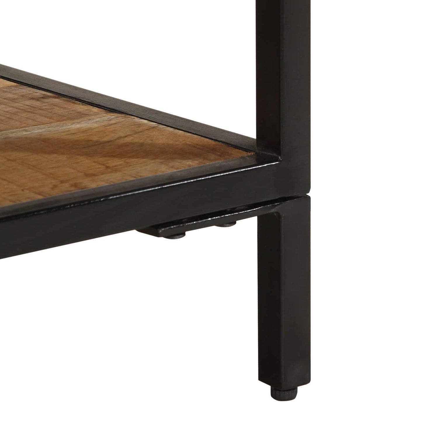 vidaXL Κομοδίνο Καφέ 40 x 35 x 50 εκ. Στερεό Ξύλο Μάνγκο και Μέταλλο