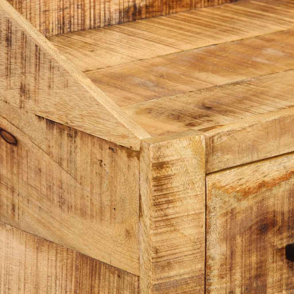 vidaXL Κομοδίνο 40x30x30 εκ. Μασίφ Ξύλο Ρουστίκ Μάνγκο