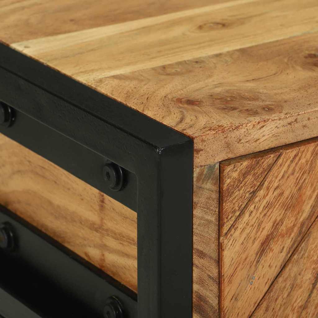 vidaXL Κομοδίνο 40x35x50 εκ Μασίφ ξύλο ακακίας