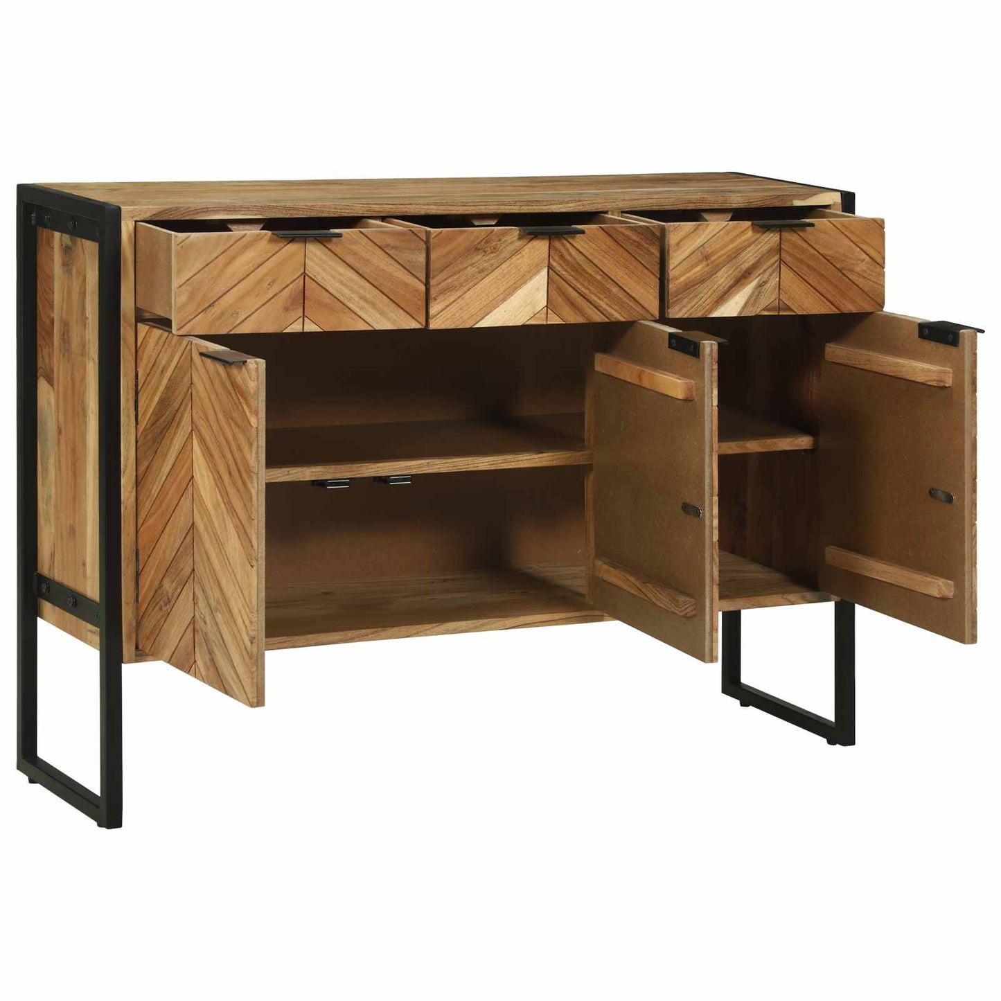 vidaXL Πλαϊνό γραφείο 100 x 30 x 75 εκ Μασίφ ξύλο ακακίας