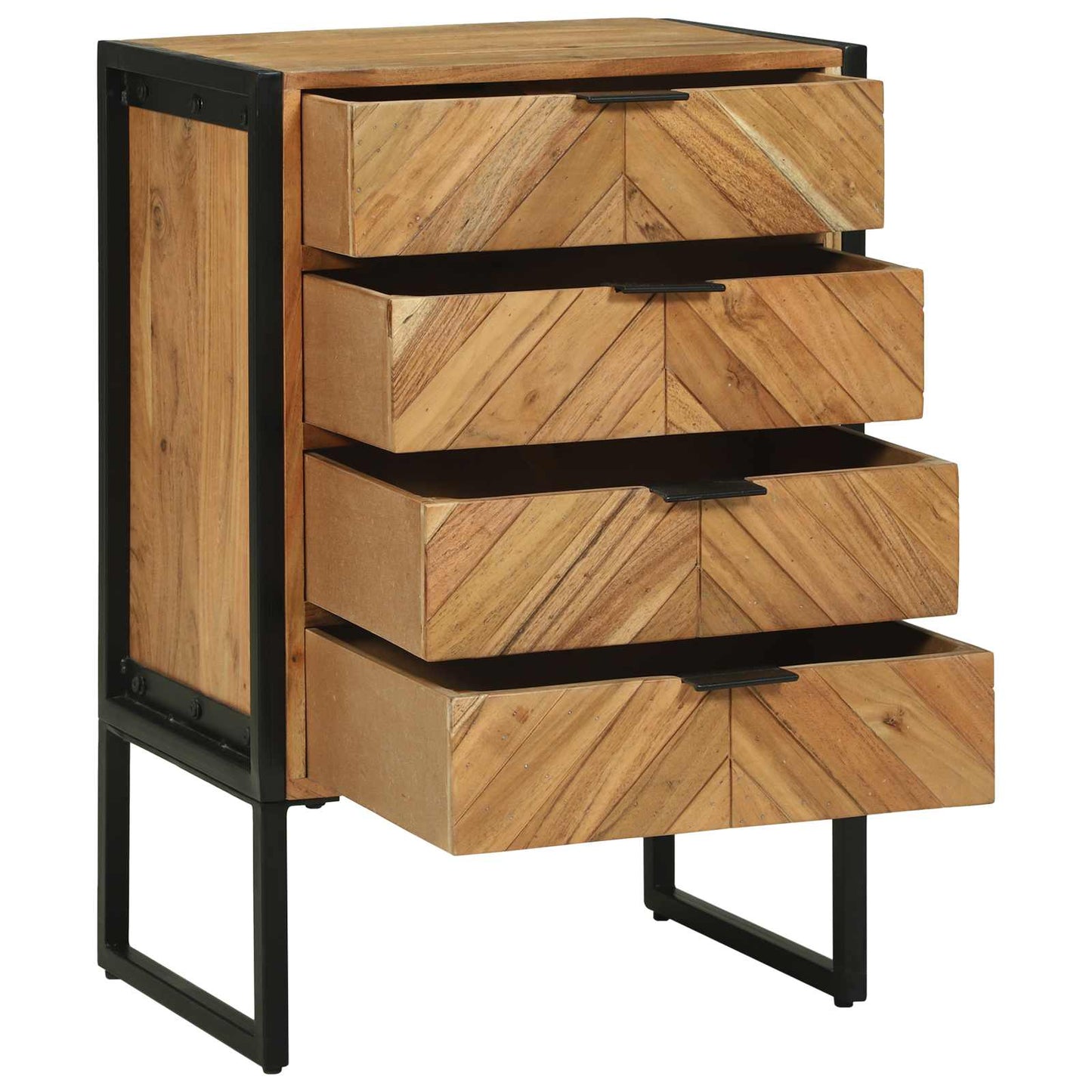 vidaXL Πλαϊνό γραφείο 50 x 35 x 75 εκ. Μασίφ ξύλο ακακίας
