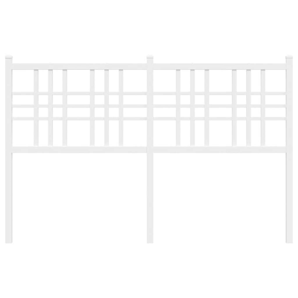 vidaXL Κεφαλάρι Λευκό 120 εκ. Μεταλλικό