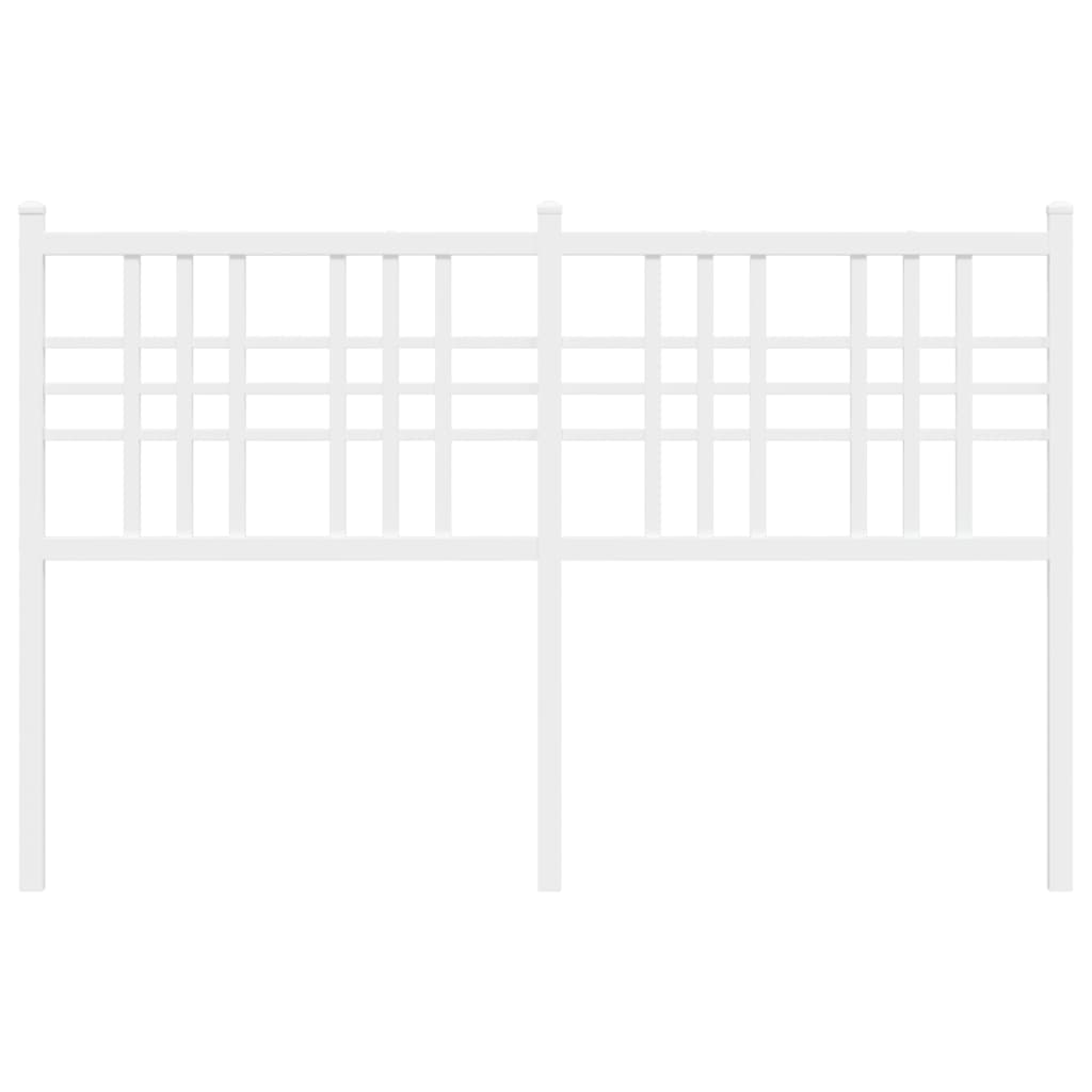 vidaXL Κεφαλάρι Λευκό 137 εκ. Μεταλλικό