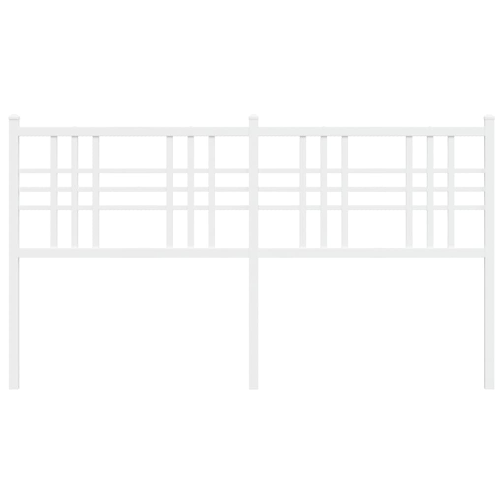 vidaXL Κεφαλάρι Λευκό 160 εκ. Μεταλλικό