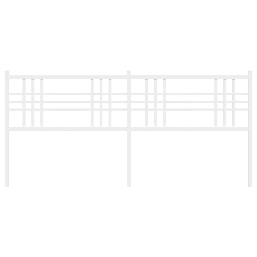 vidaXL Κεφαλάρι Λευκό 193 εκ. Μεταλλικό