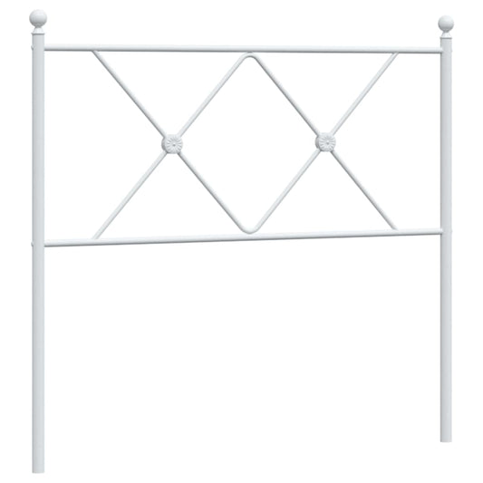 vidaXL Κεφαλάρι Λευκό 90 εκ. Μεταλλικό