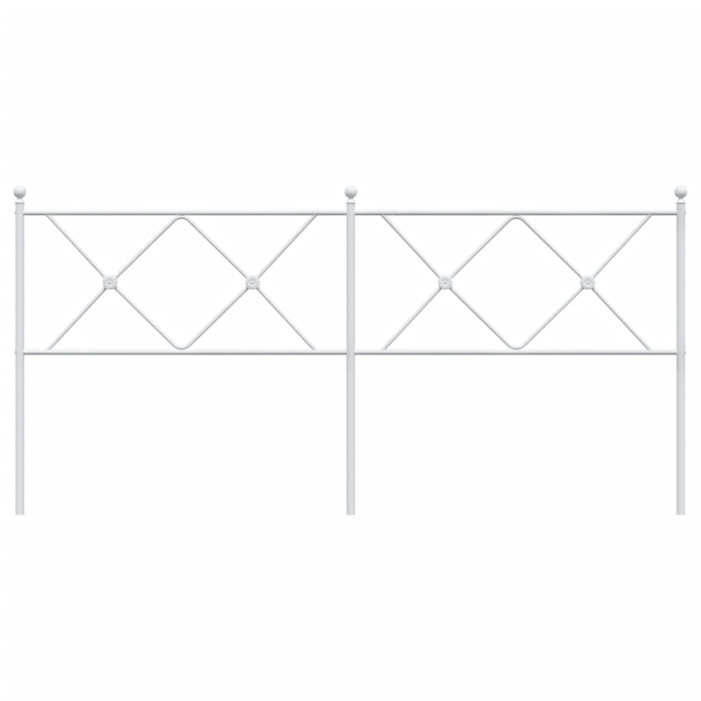 vidaXL Κεφαλάρι Λευκό 180 εκ. Μεταλλικό