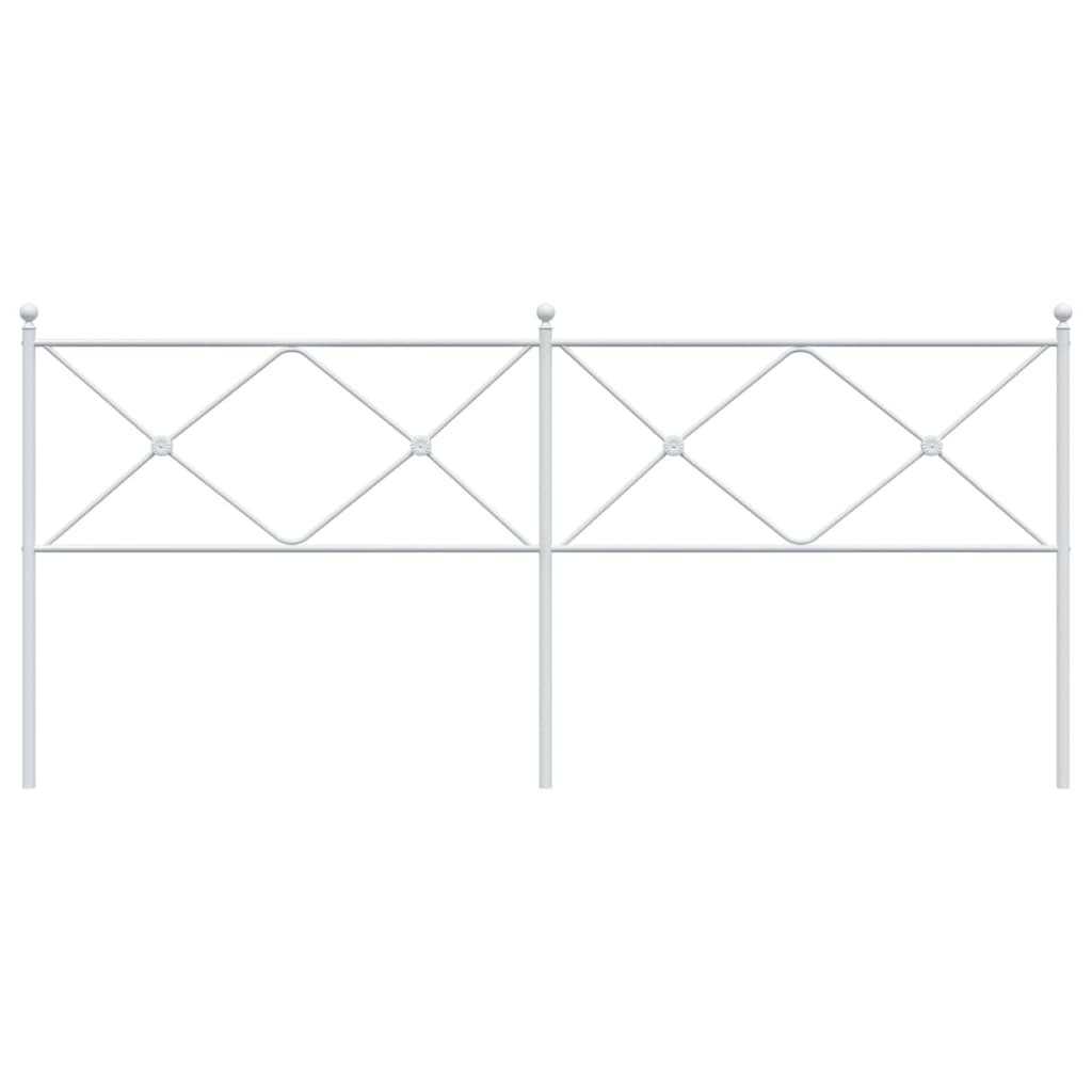 vidaXL Κεφαλάρι Λευκό 200 εκ. Μεταλλικό