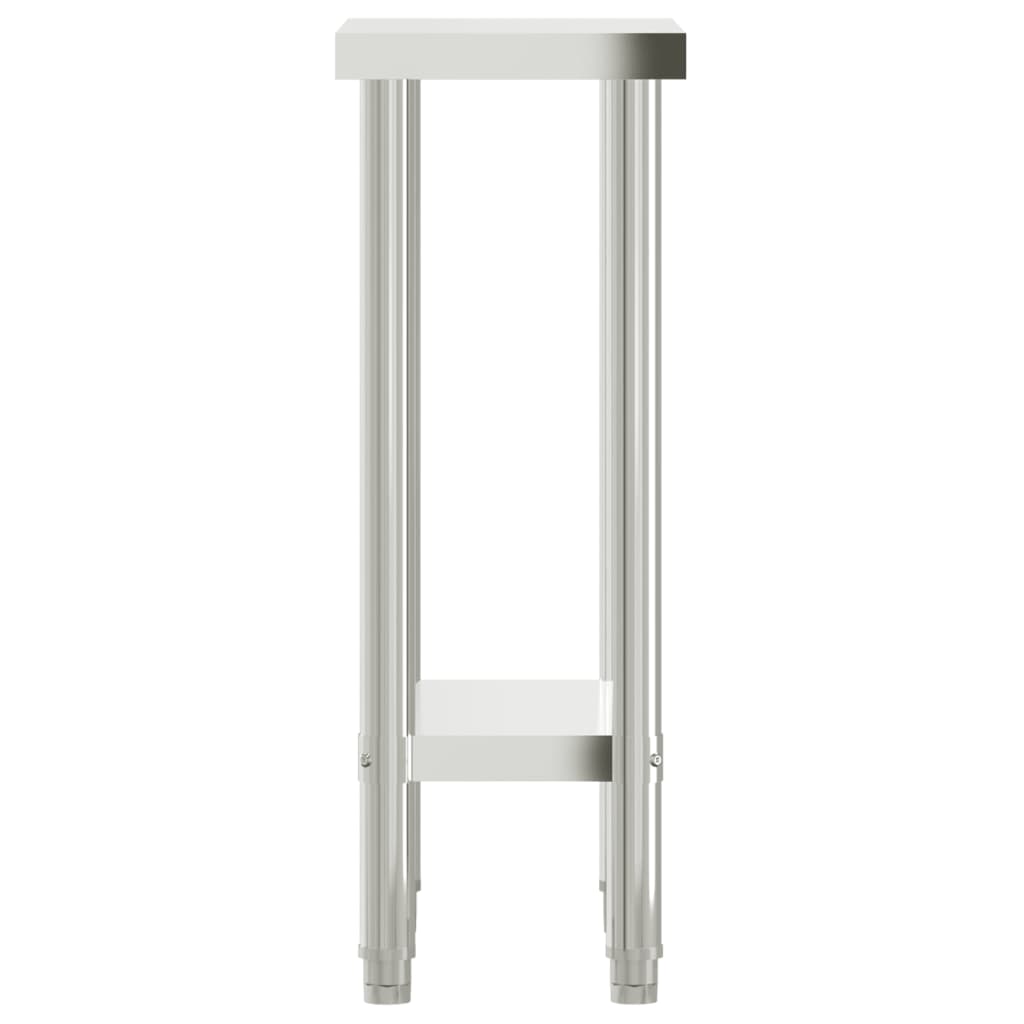 vidaXL Πάγκος Εργασίας Κουζίνας 55x30x85 εκ. από Ανοξείδωτο Ατσάλι