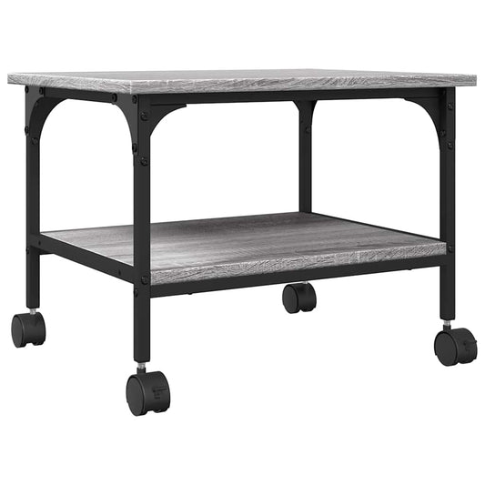 vidaXL Βάση Εκτυπωτή 2 Επιπέδων Γκρι Sonoma 50x40x38 εκ Επεξ. Ξύλο