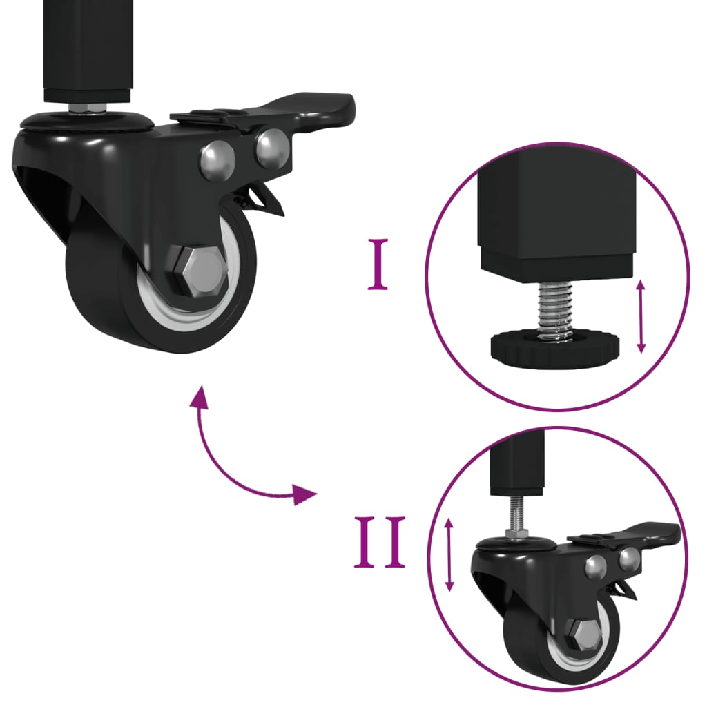 vidaXL Τρόλεϊ Κουζίνας Καπνιστή Δρυς 102x50x95 εκ. Επεξ. Ξύλο