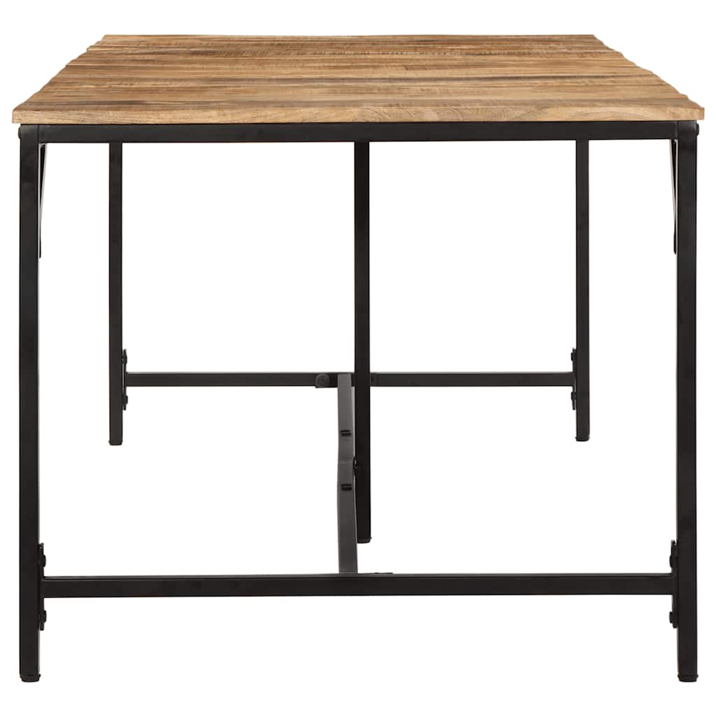 vidaXL Τραπεζαρία 220x90x75 εκ. από Μασίφ Ακατέργαστο Ξύλο Μάνγκο