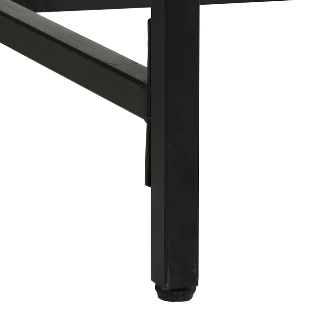 vidaXL Τραπεζαρία 220x90x75 εκ. από Μασίφ Ακατέργαστο Ξύλο Μάνγκο