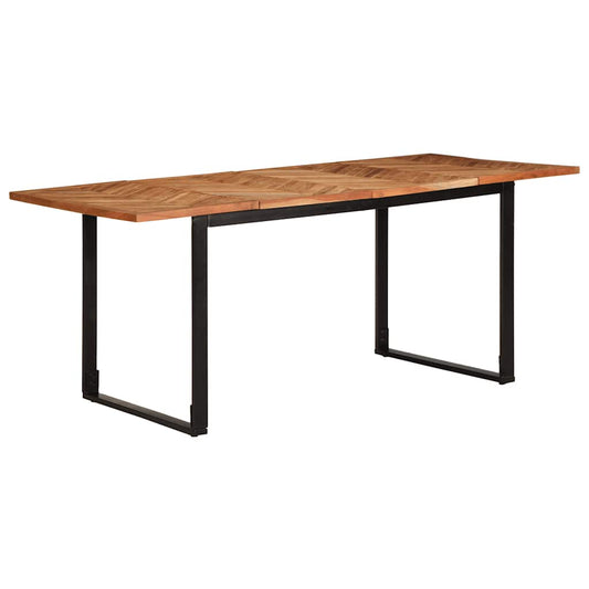 vidaXL Τραπεζαρία Κήπου 180 x 90 x 75 εκ. από Μασίφ Ξύλο Ακακίας