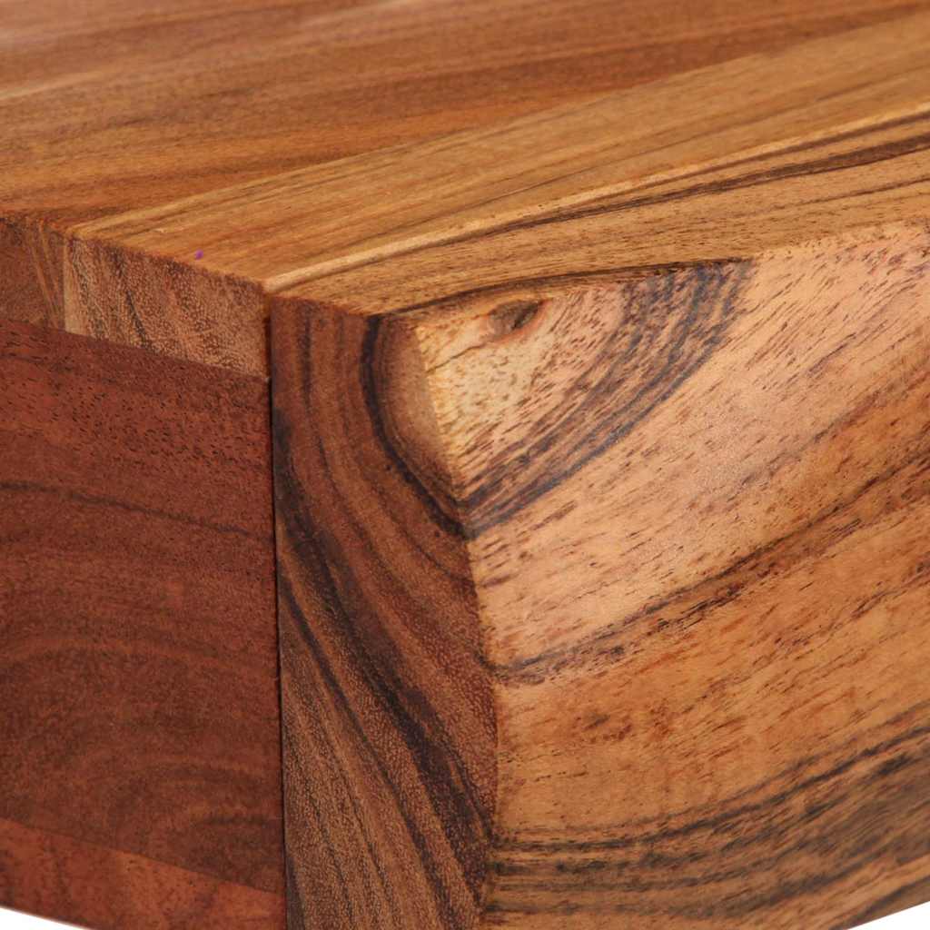 vidaXL Ράφια Τοίχου 2 τεμ. 30x17x8 εκ. από Μασίφ Ξύλο Ακακίας