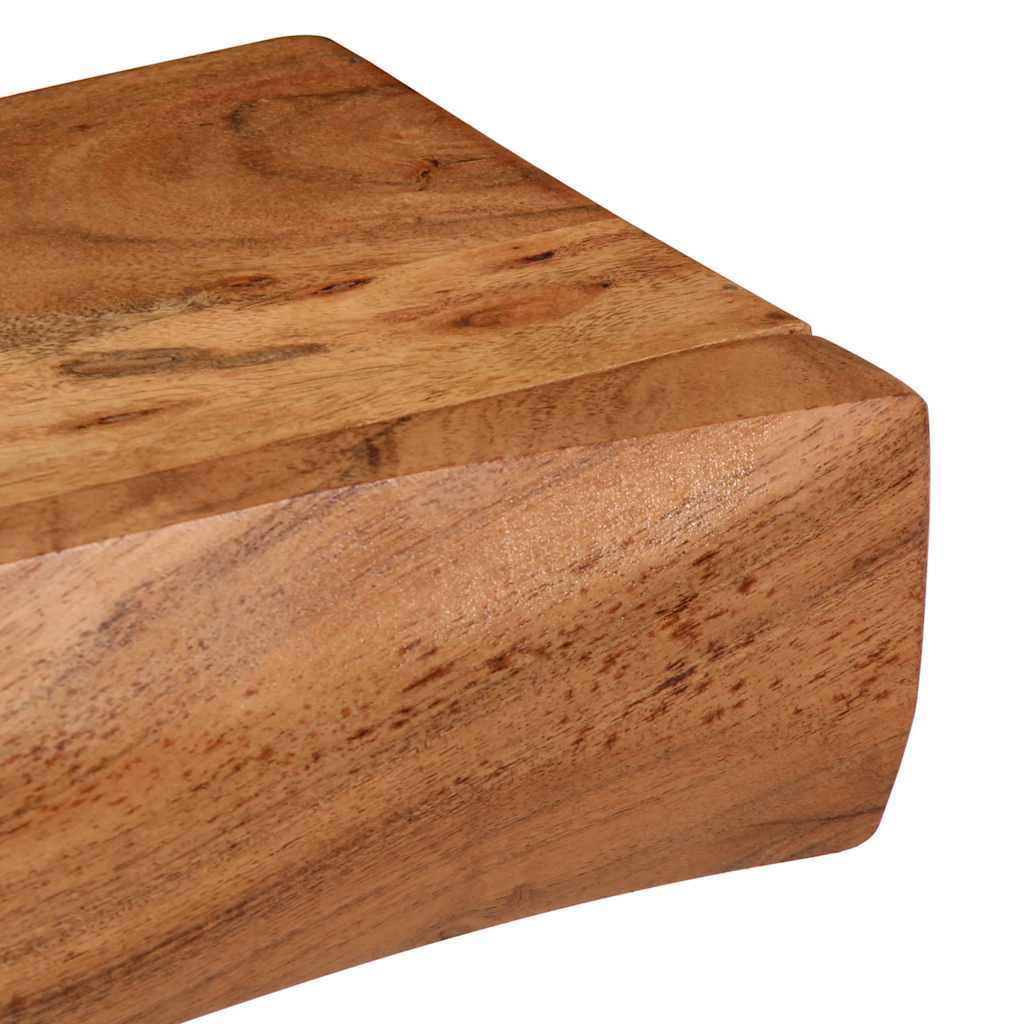 vidaXL Ράφια Τοίχου 2 τεμ. 80x17x8 εκ. από Μασίφ Ξύλο Ακακίας