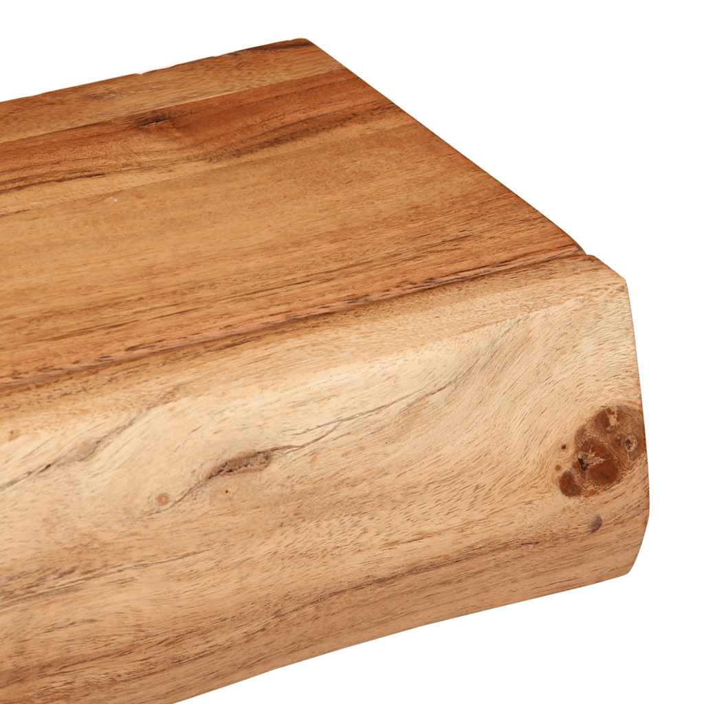 vidaXL Ράφια Τοίχου 2 τεμ. 100x17x8 εκ. από Μασίφ Ξύλο Ακακίας