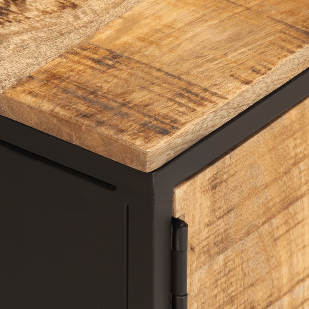 vidaXL Έπιπλο Τηλεόρασης 110x35x40 εκ. Ακατέργαστο Μασίφ Ξύλο Μάνγκο