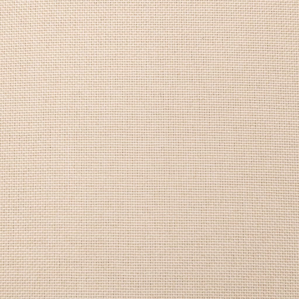 vidaXL Καναπές Κρεβάτι Διθέσιος Κρεμ Υφασμάτινος με Δύο Μαξιλάρια