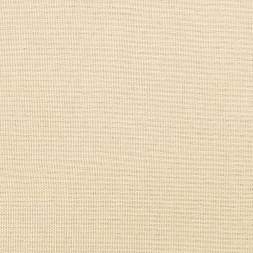 vidaXL Καναπές Κρεβάτι Διθέσιος Κρεμ Υφασμάτινος με Δύο Μαξιλάρια