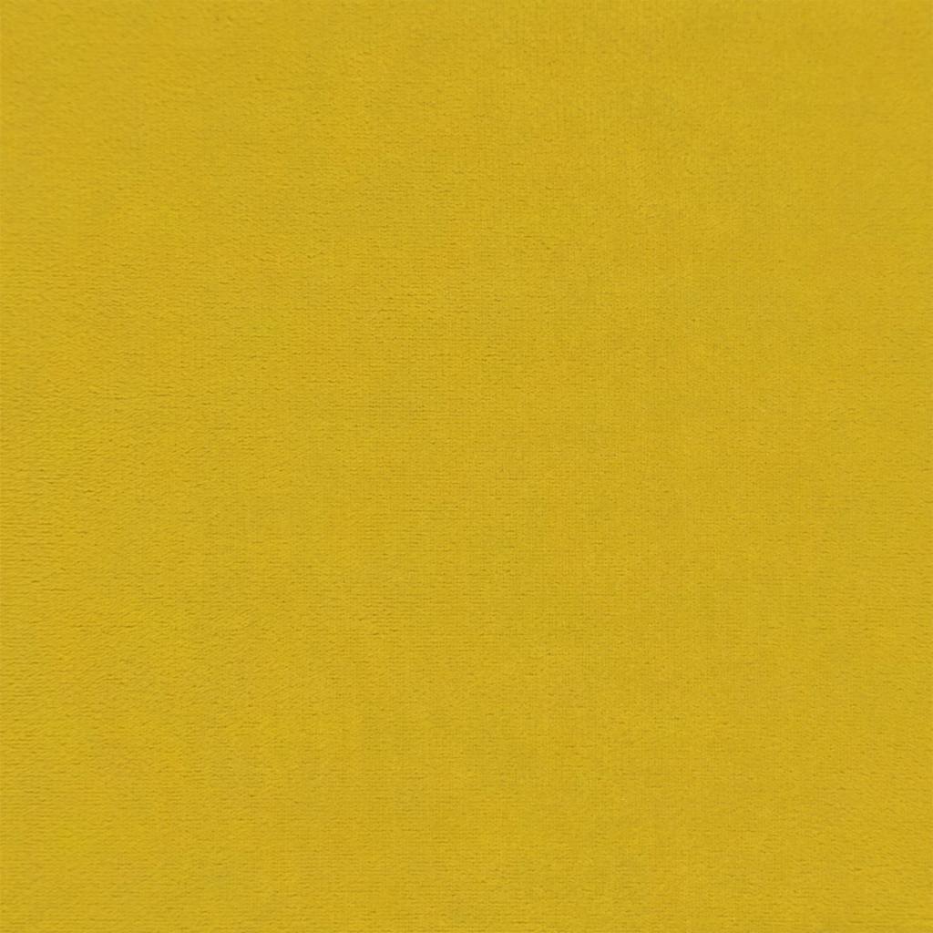 vidaXL Καναπές Κρεβάτι Διθέσιος Κίτρινος Βελούδινος με 2 Μαξιλάρια