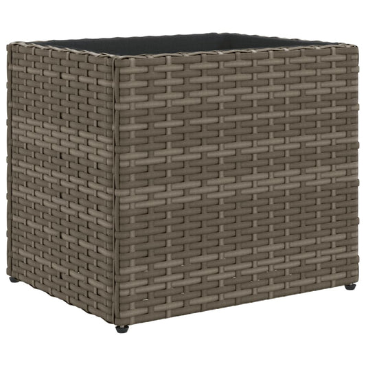 vidaXL Ζαρντινιέρα Κήπου Γκρι 36x30x32 εκ. από Συνθετικό Ρατάν