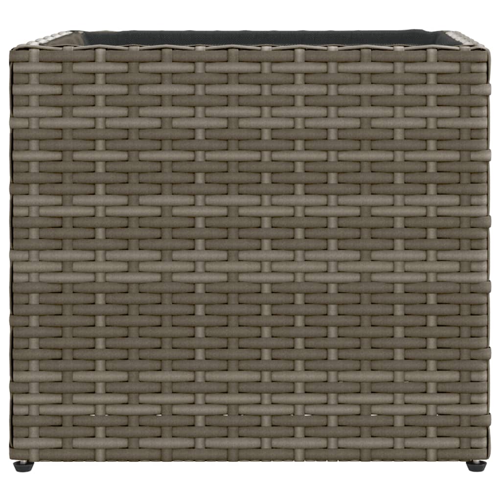 vidaXL Ζαρντινιέρα Κήπου Γκρι 36x30x32 εκ. από Συνθετικό Ρατάν