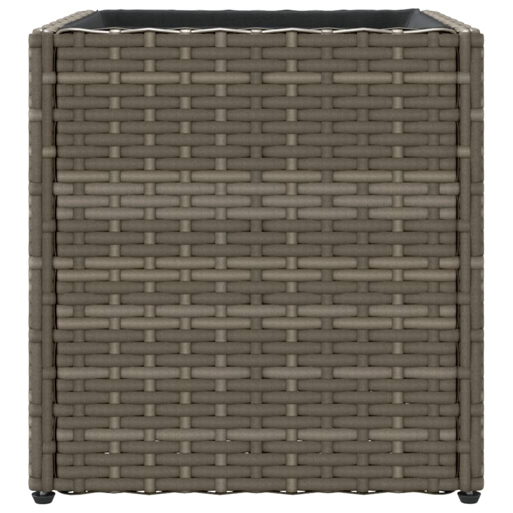 vidaXL Ζαρντινιέρα Κήπου Γκρι 36x30x32 εκ. από Συνθετικό Ρατάν