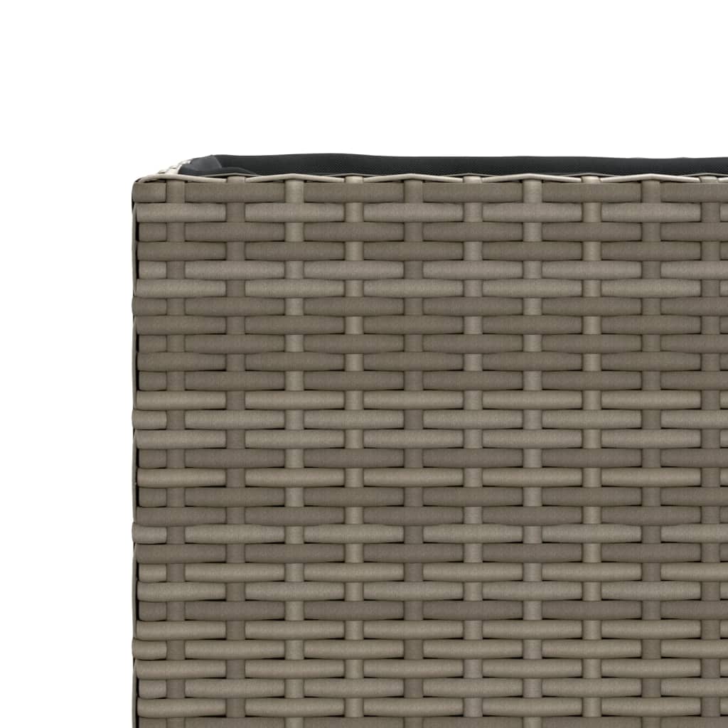 vidaXL Ζαρντινιέρα Κήπου Γκρι 36x30x32 εκ. από Συνθετικό Ρατάν