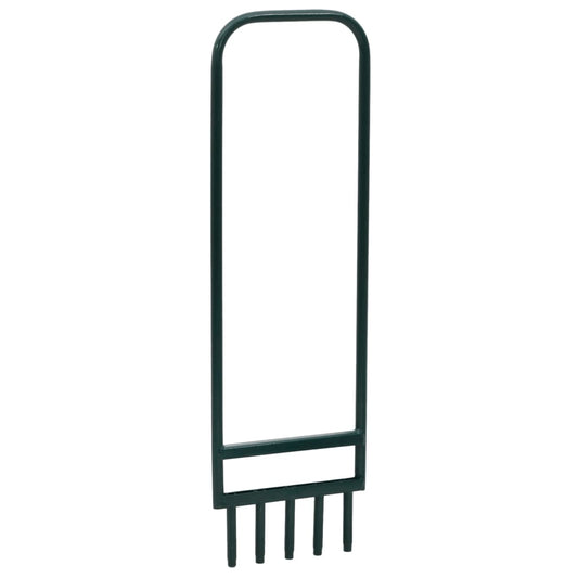 vidaXL Εξαερωτήρας Γκαζόν 5 Κοίλα Δόντια Πράσινος Χάλυβας Ηλ. Πούδρα