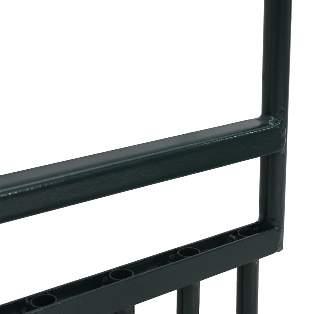 vidaXL Εξαερωτήρας Γκαζόν 5 Κοίλα Δόντια Πράσινος Χάλυβας Ηλ. Πούδρα