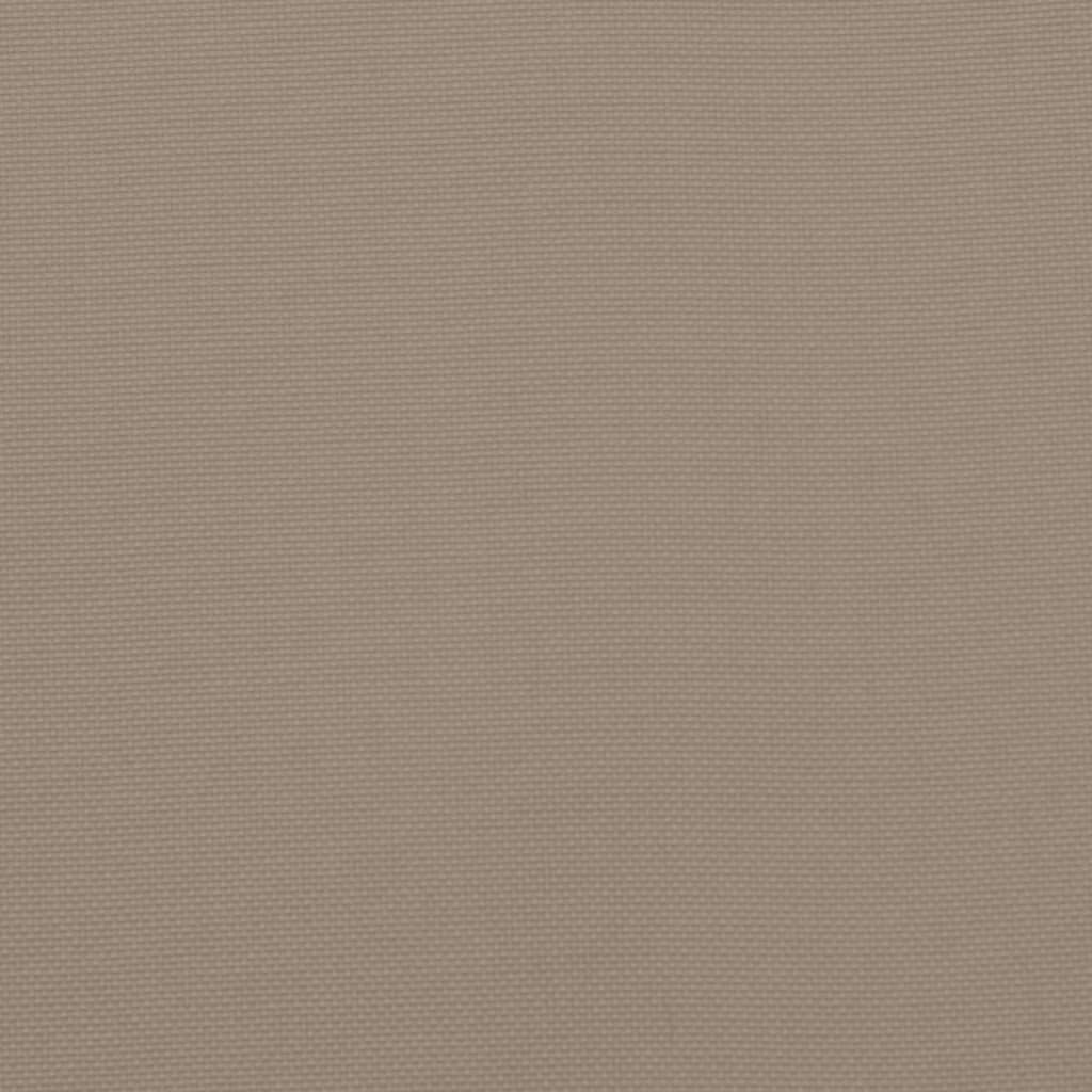 vidaXL Μαξιλάρια Καρέκλας με Πλάτη 4 τεμ. Taupe από Ύφασμα Oxford
