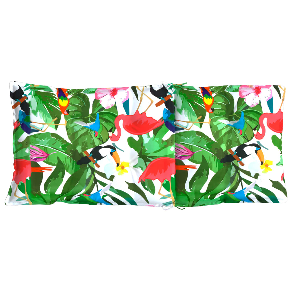 vidaXL Μαξιλάρια Καρέκλας με Ψηλή Πλάτη 2 τεμ. Πολύχρωμα Ύφασμα Oxford