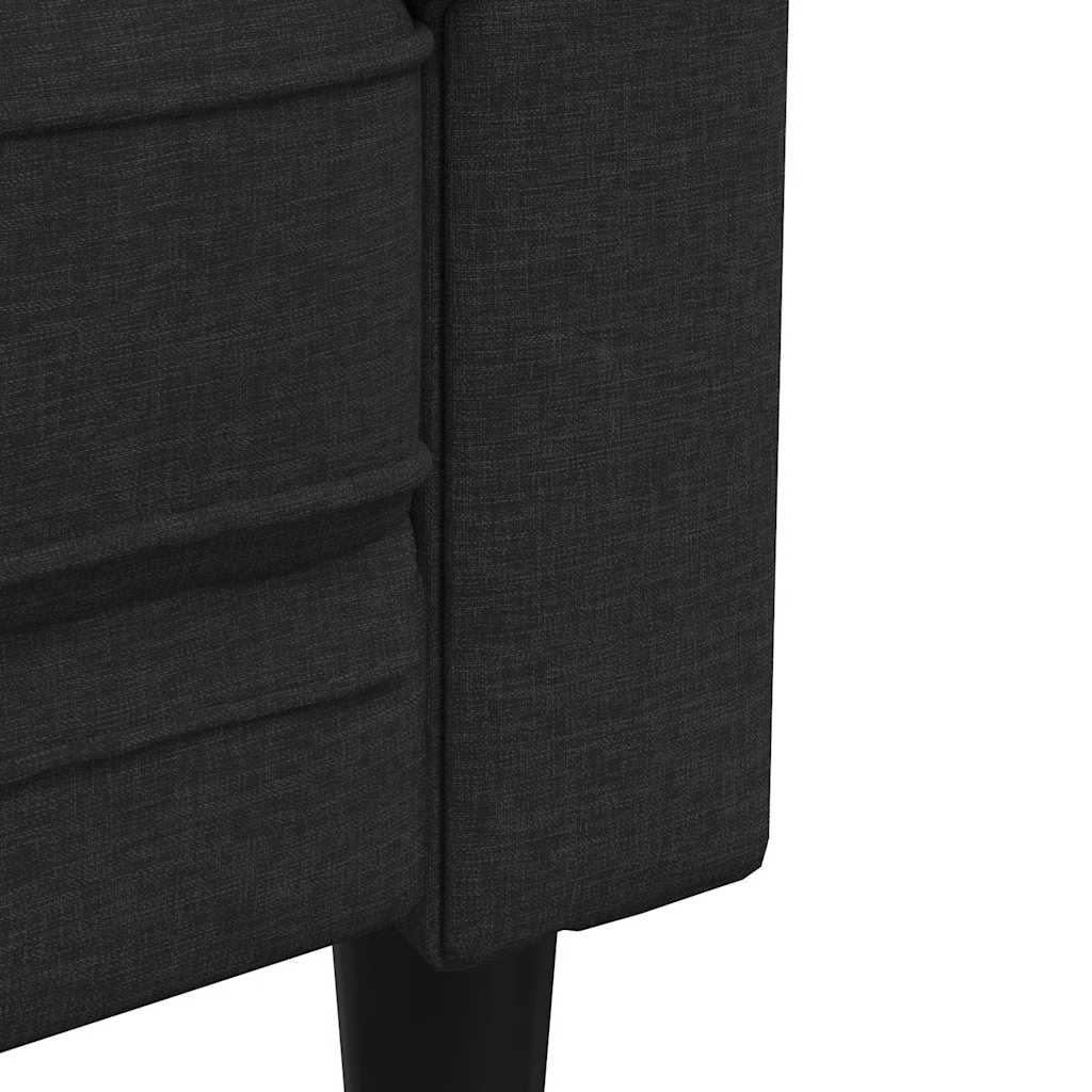 vidaXL Πολυθρόνα Chesterfield Μαύρο Υφασμάτινη