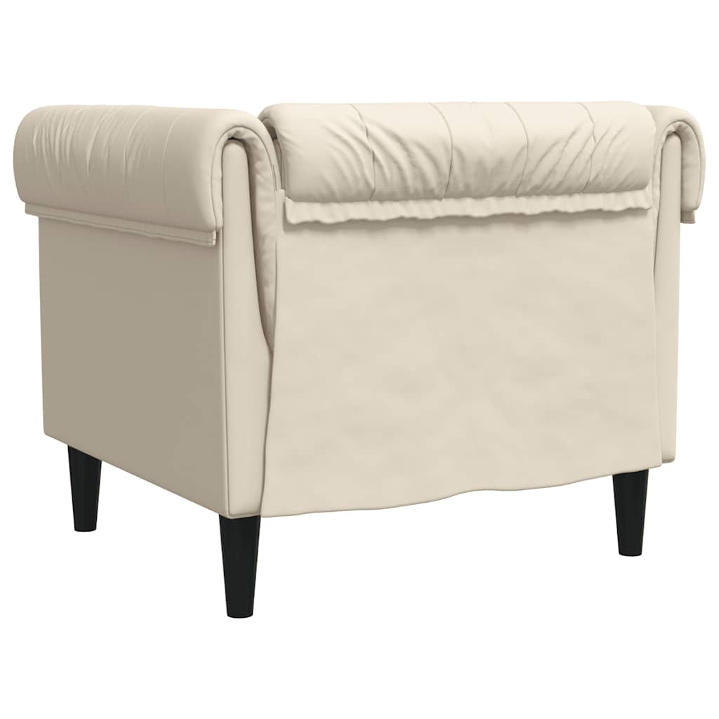 vidaXL Πολυθρόνα Chesterfield Λινό
